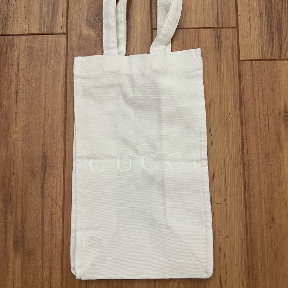 NEW Gucci Mini Cotton Tote in White